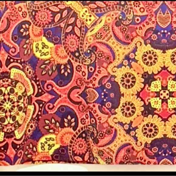 Lularoe Women’s Paisley Print Pencil Skirt S Multicolored Knee Length Stretchy - Picture 2 of 8